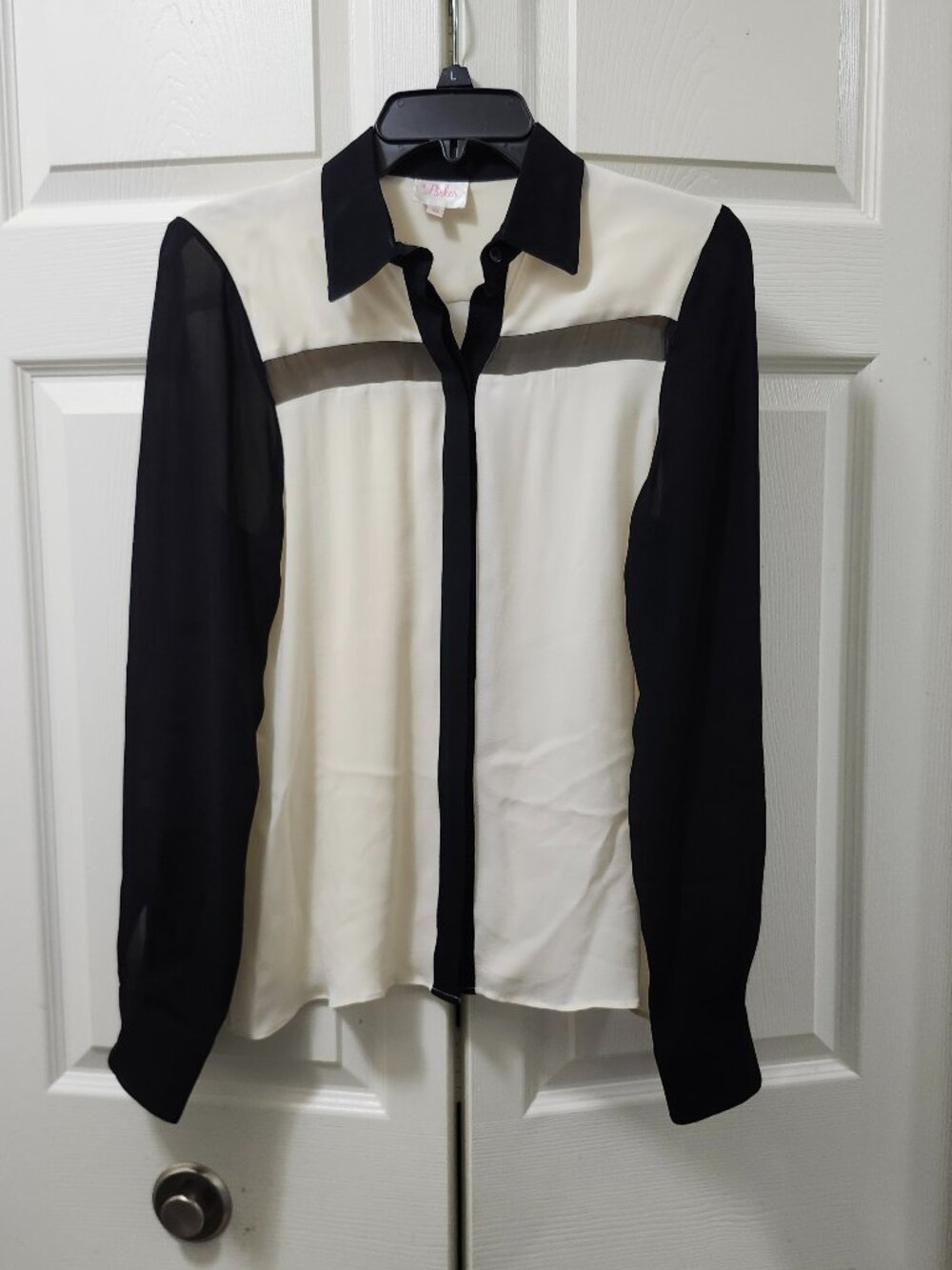 NWOT Parker button down SILK blouse shirt